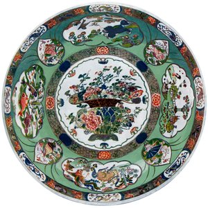 Chinesische Porzellanschale aus der Kang-he-Periode, 17. Jahrhundert, 1903 von Unbekannt