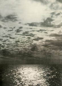 Ein Wolkeneffekt, bevor das Meer zufror, ca. 1908, 1909