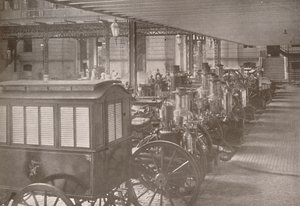 Eine Ecke des Hauptquartiers der Feuerwehr von Rio, 1914