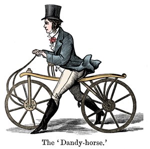 Ein Dandy-Pferd oder Draisienne des modischen Typs ca. 1820