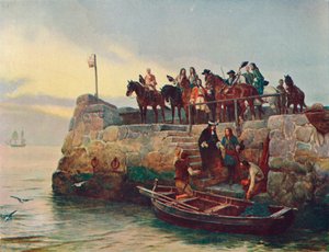 Eine verlorene Sache: die Flucht von James II nach der Schlacht am Boyne, 1690 von Unbekannt