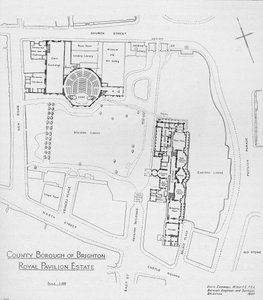 Plan des Pavillon-Anwesens wie es 1937 war, 1939