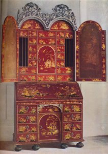 Ein roter Lackschrank, um 1685, 1936