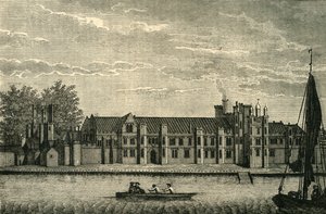Ansicht des alten königlichen Palastes namens Placentia von Unbekannt
