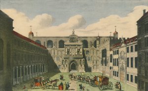 Ansicht der Guildhall der Stadt London, um 1750er Jahre von Unbekannt
