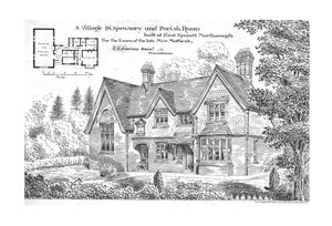 Ein Dorfausschank und Gemeinderaum gebaut in East Kennett, Marlborough, 1884