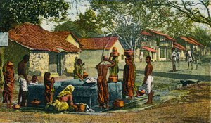 Ein Dorf in der Präsidentschaft Bombay, 1906