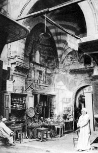 Ein Basar in Kairo, Ägypten, ca. 1920er Jahre
