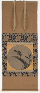 Ein Vogel auf einem Bambusstumpf, Momoyama-Periode, 1568-1615 von Unbekannt