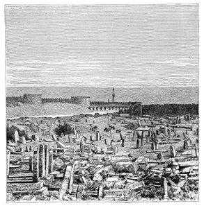 Eine Brücke über den Fluss Tigris, Diyarbakir, Türkei, 1895 von Unbekannt