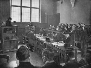 Eine Gerichtsmedizinische Untersuchung, London, um 1901