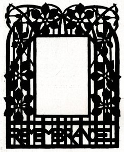 Ein Entwurf für einen Bilderrahmen mit dem Titel Margery Daw, 1898