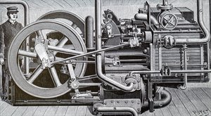Eine Gefriermaschine für Schiffe mit verderblicher Fracht von Unbekannt