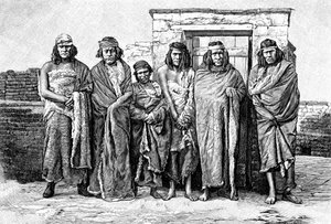 Eine Gruppe von Patagoniern, Argentinien, 1895