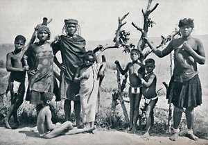 Eine Gruppe von Zulus, 1912