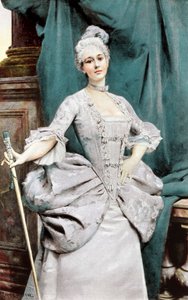 Eine Dame von Rang zur Zeit von Louis XV, 1889