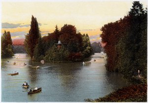 Ein See im Bois de Boulogne, Paris