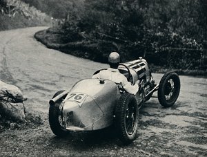 Ein Schleudern in Shelsey Walsh, 1937