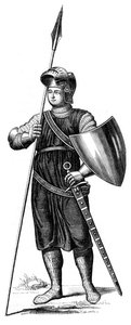 Ein Soldat von König Philipp IV. von Frankreich von Unbekannt
