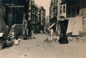 Eine Straße in der Nähe der Zitadelle, Kairo, Ägypten, 1936