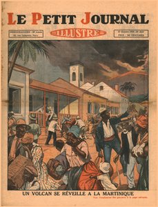 Ein Vulkan bricht auf Martinique aus, 1929
