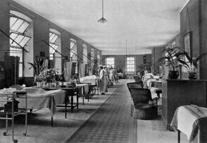 Eine Station im Guys Hospital, Southwark, London