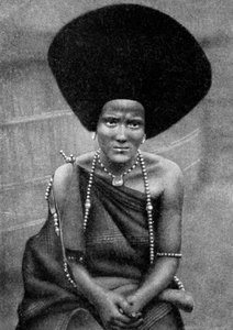 Eine Frau des Beja-Nil- oder Baggara-Volkes, Äthiopien, Afrika, 1922