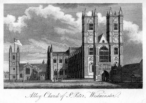 Abteikirche St. Peter, Westminster, London, 1805 von Unbekannt