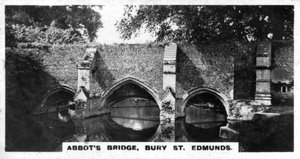 Abbots Bridge, Bury St Edmunds, Suffolk, um 1920er Jahre
