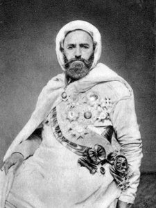 Abd al-Qadir, algerischer Sufi und politischer sowie militärischer Führer, 1875 von Unbekannt