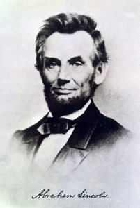 Abraham Lincoln, Präsident der USA, ca. 1865 von Unbekannt