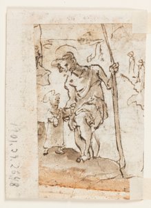 Anbetung der Heiligen Drei Könige, St. Christophorus und Christuskind
