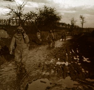 Vormarsch, Kemmel, Flandern, Belgien, ca. 1914-1918