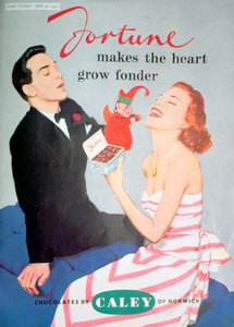 Werbung für Caley-Schokolade, 1951
