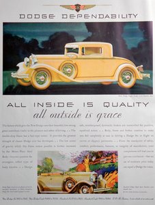 Werbung für Dodge-Autos, 1931 von Unbekannt