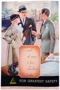Werbung für Lockheed-Autobremsen von Automotive Products aus Leamington Spa, 1937 von Unbekannt