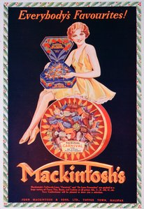 Werbung für Mackintosh Toffee, 1932