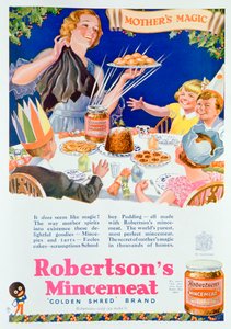 Werbung für Robertsons Mincemeat, 1933