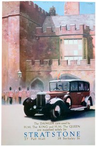 Werbung für Stratstone-Autohändler, 1935