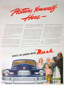 Werbung für das Nash 600 Auto, 1946 von Unbekannt