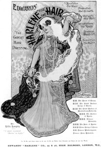 Werbung für Edwards Harlene für Haare, 1902
