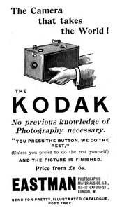 Werbung für Kodak-Kameras, 1893