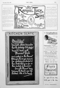 Werbeseite aus dem King-Magazin, 14. Dezember 1901