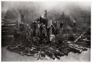 Luftaufnahme von Manhattan, New York City, USA, von einem Zeppelin, 1928 von Unbekannt