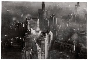 Luftaufnahme von Manhattan, New York City, USA, von einem Zeppelin, 1928-1933 von Unbekannt