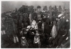 Luftaufnahme von Manhattan, New York City, USA, von einem Zeppelin, 1928-1933 von Unbekannt