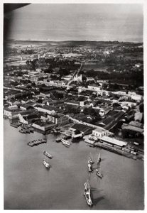 Luftaufnahme von Natal, Südafrika, aus einem Zeppelin, 1930 1933