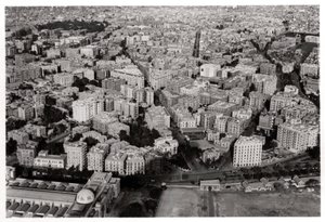 Luftaufnahme von Neu-Kairo, Ägypten, von einem Zeppelin, 1931-1933
