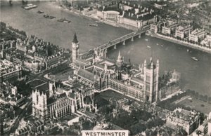 Luftaufnahme von Westminster, 1939