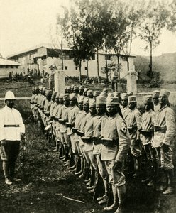 Afrikanische Soldaten kämpfen für Deutschland, Erster Weltkrieg, 1914, um 1920